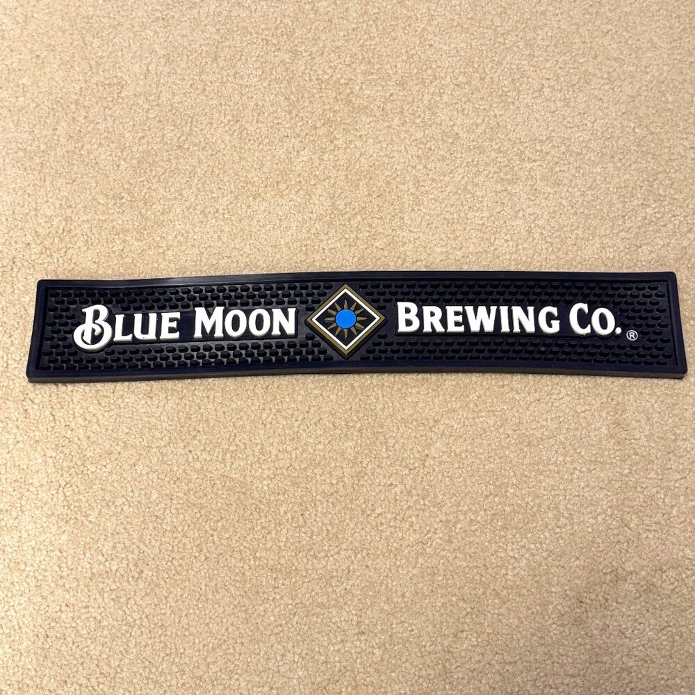 Blue Moon Brewing Company - Rubber Bar Mat - 20in x 3in
